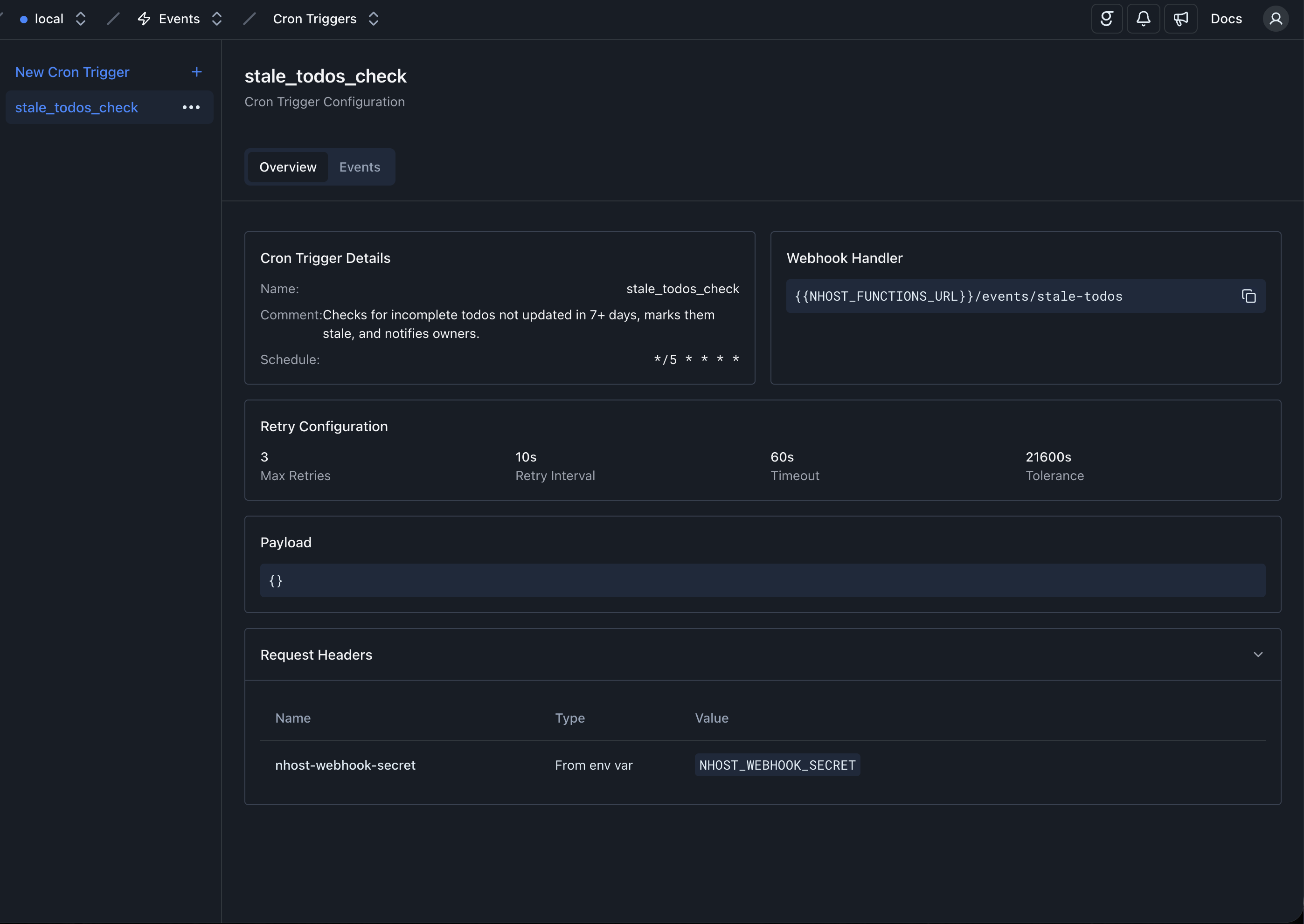 Cron Trigger Overview