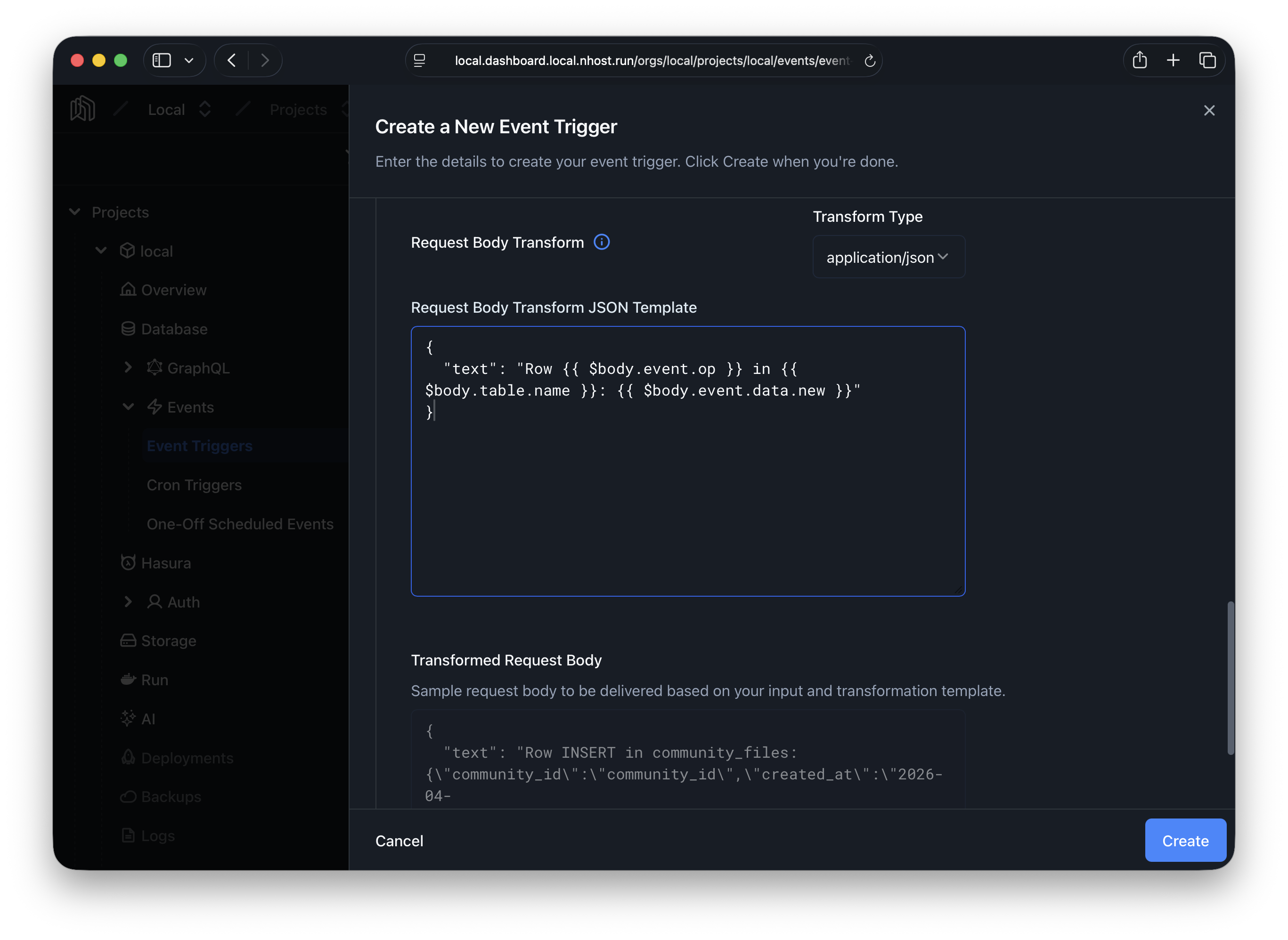 Slack Payload Transform