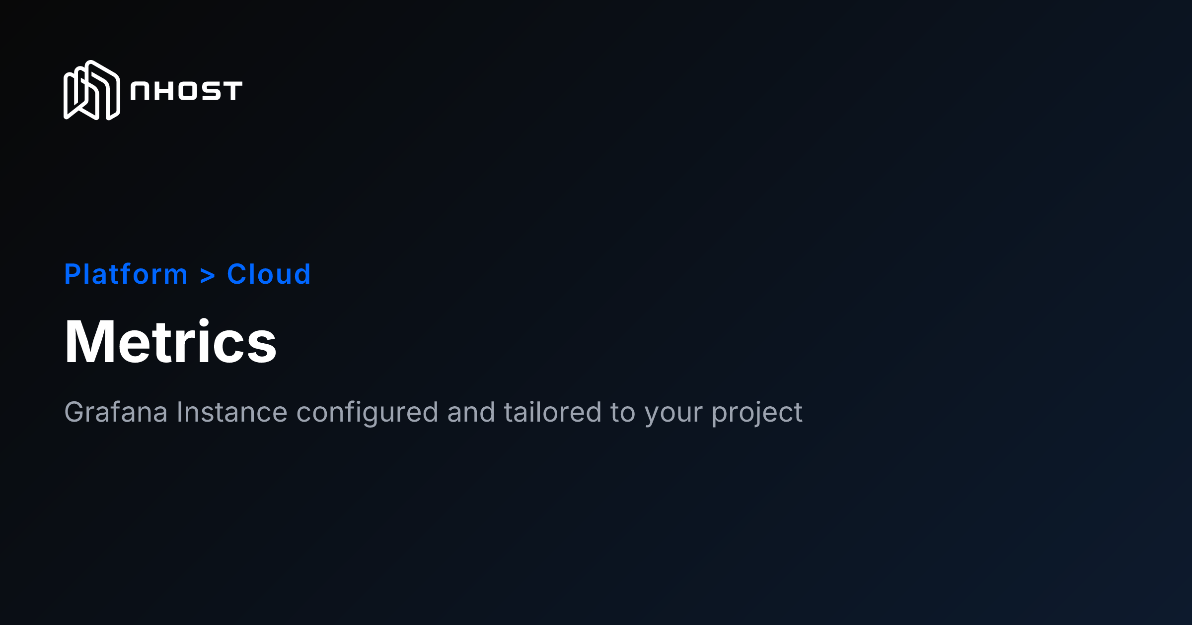 Metrics | Nhost Documentation