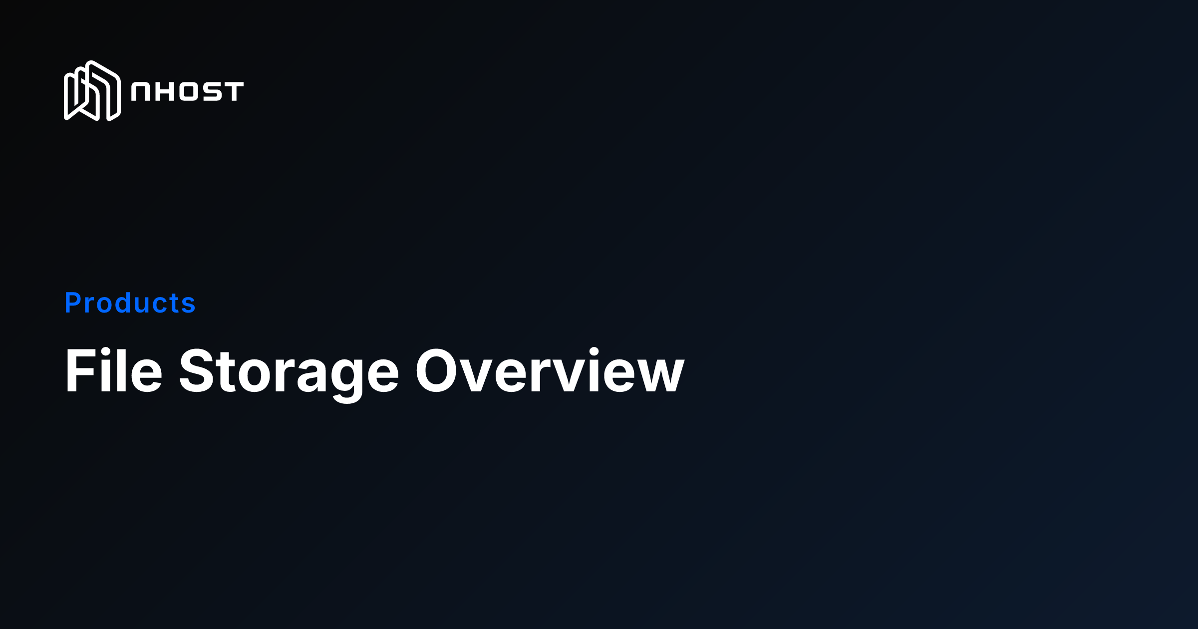 S3 File Storage with GraphQL & CDN | Nhost Docs