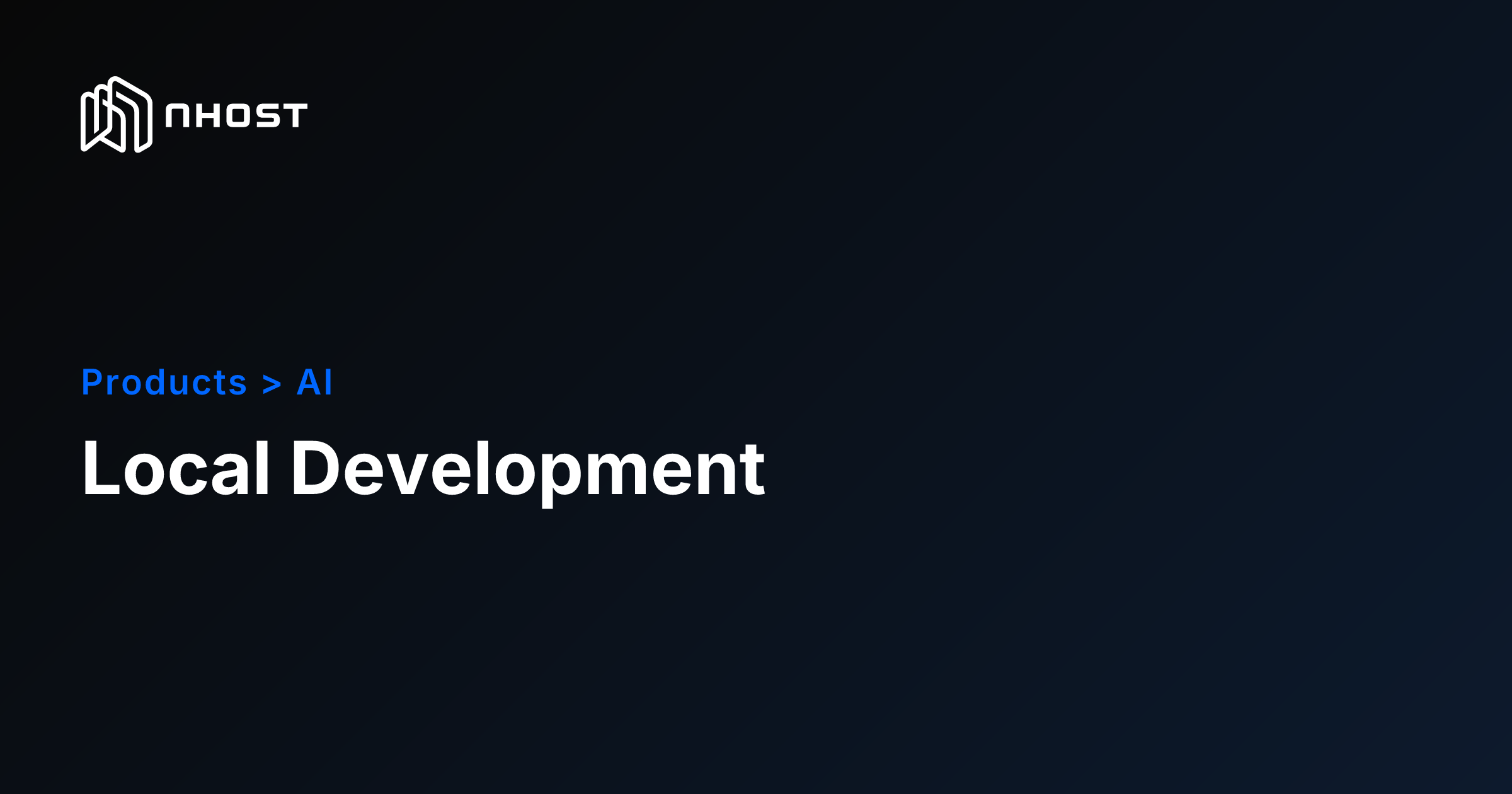 Running the Graphite AI Service Locally with the CLI | Nhost Docs