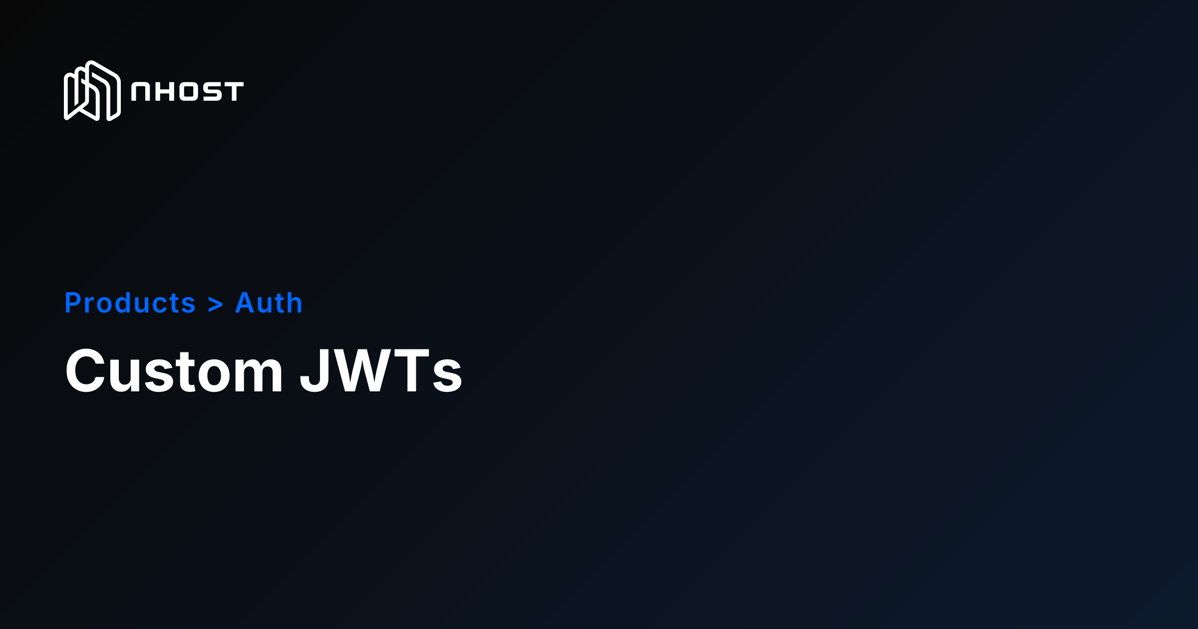 Generate Tokens with Custom Claims | Nhost Docs