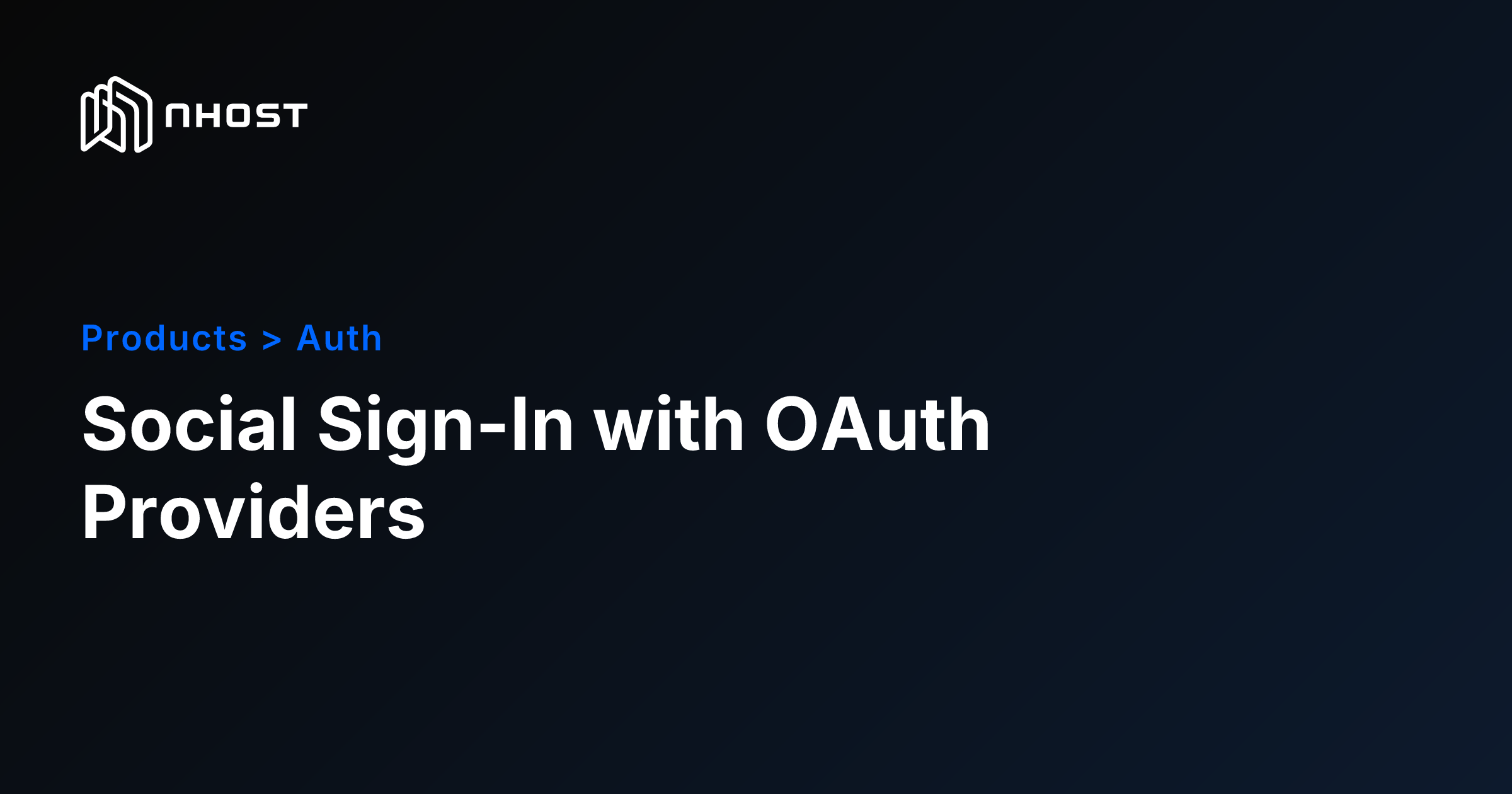 How OAuth2 Authentication Works | Nhost Docs
