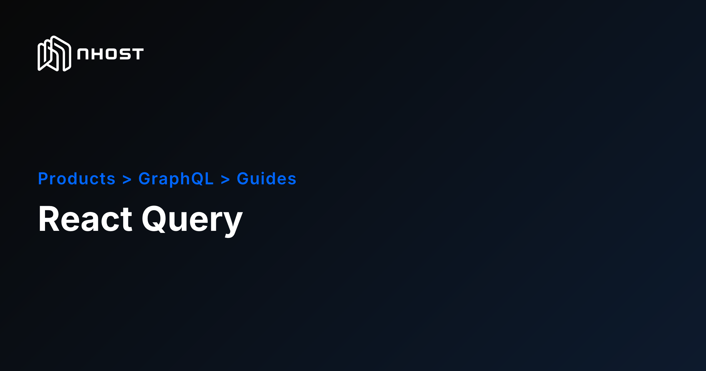 Fetch GraphQL Data with TanStack React Query | Nhost Docs